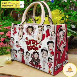 betty boop handbag, custom betty boop leather bag, betty boop shoulder bag 3