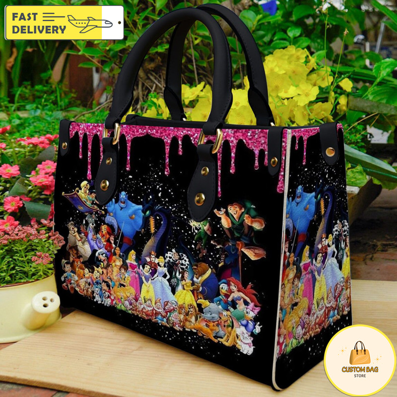 Disney Christmas Handbag, Leather Disney Handbag, Disney Christmas Women Bag 2.jpg