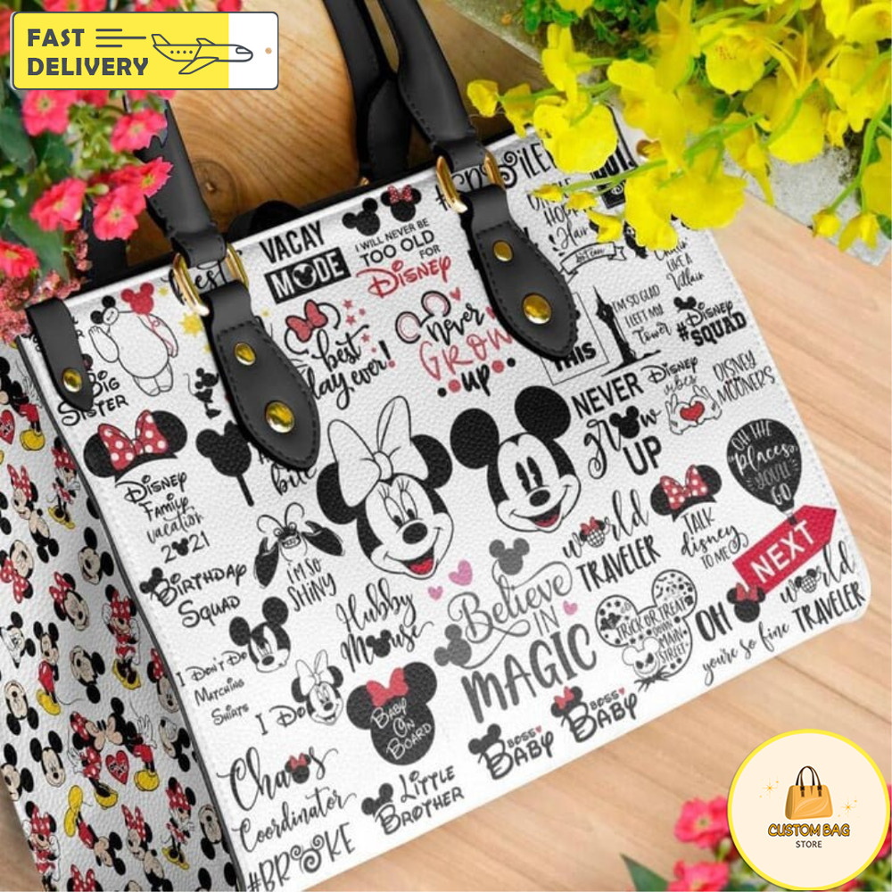 Disney Handbag, Leather Mickey Handbag, Mickey Women Bag.jpg