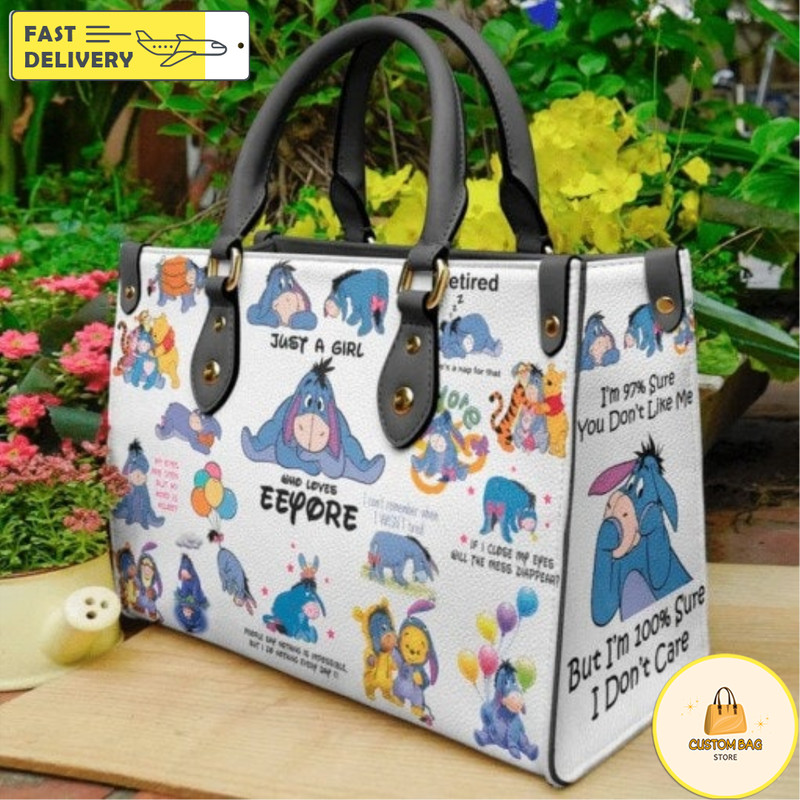 Eeyore Winnie the Pooh Leather Handbag,Pooh Leather Bag,Pooh Crossbody Bag.jpg