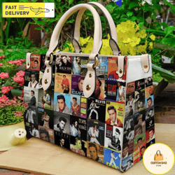 elvis presley leather handbag, leather bag,travel handbag 6