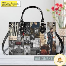 elvis presley leather handbag, leather bag,travel handbag 8