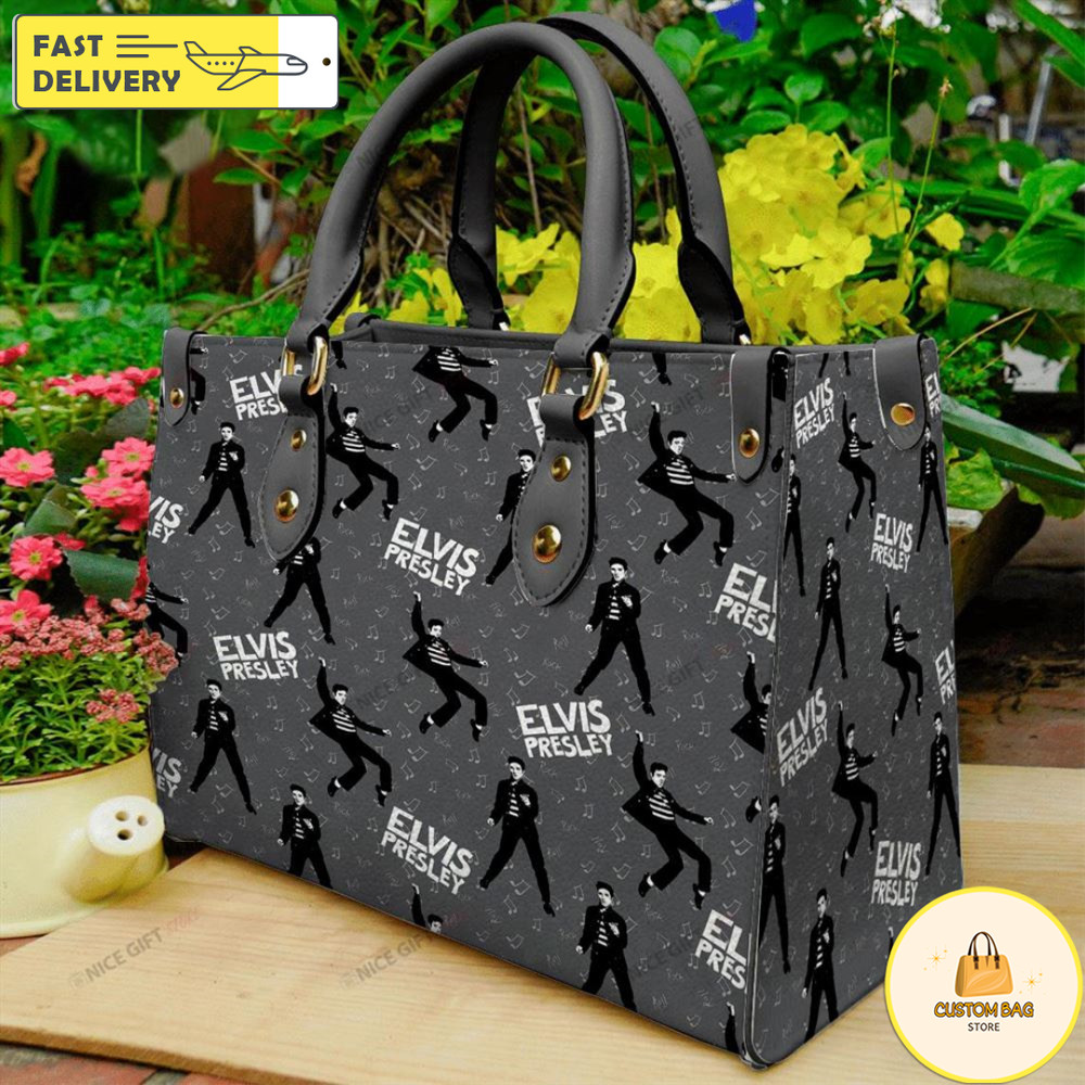 Elvis Presley Women 3D Leather Handbag Rock Music.jpg