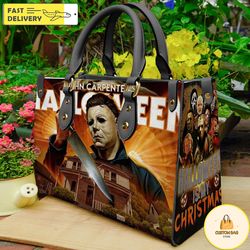Halloween Horror Characters Leather Bag Purses For Women,Halloween Bags and Purses,Handmade Bag 12