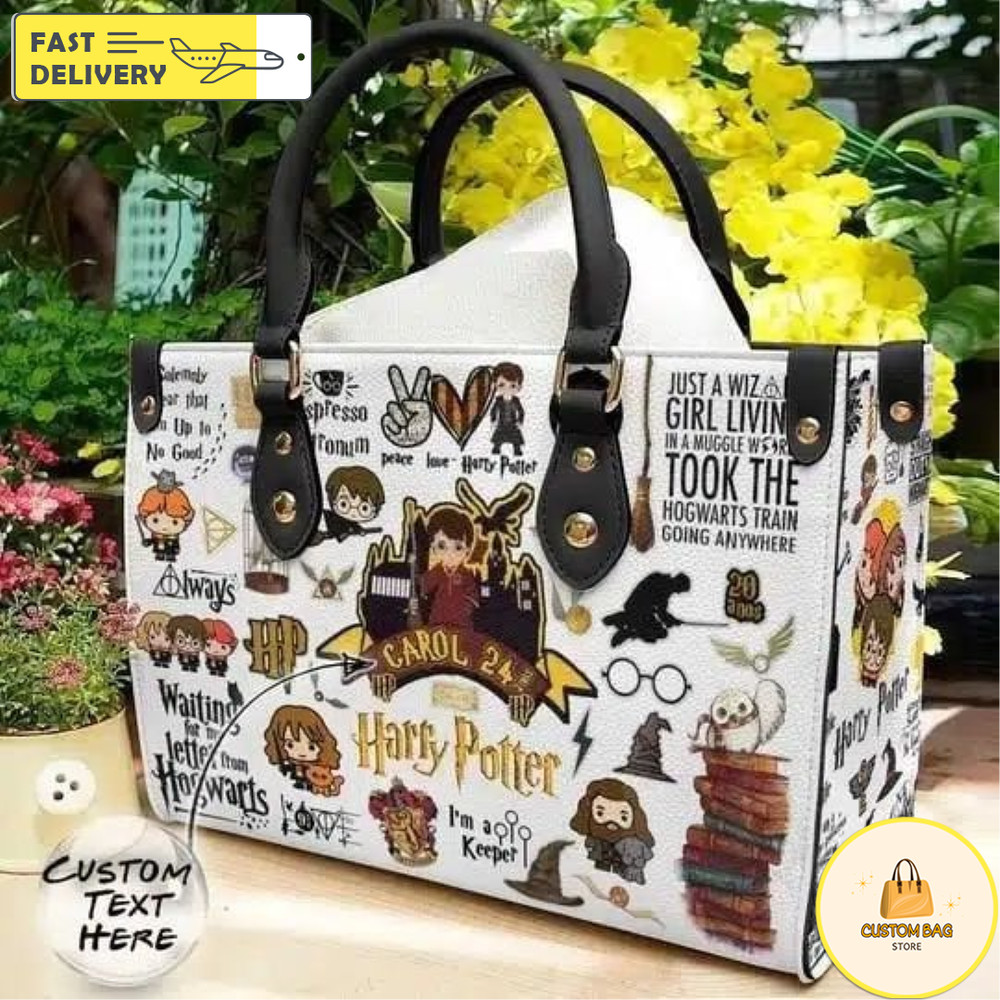 Harry Potter Handbag, Custom Harry Potter Leather Bag, Harry Shoulder Bag 8.jpg