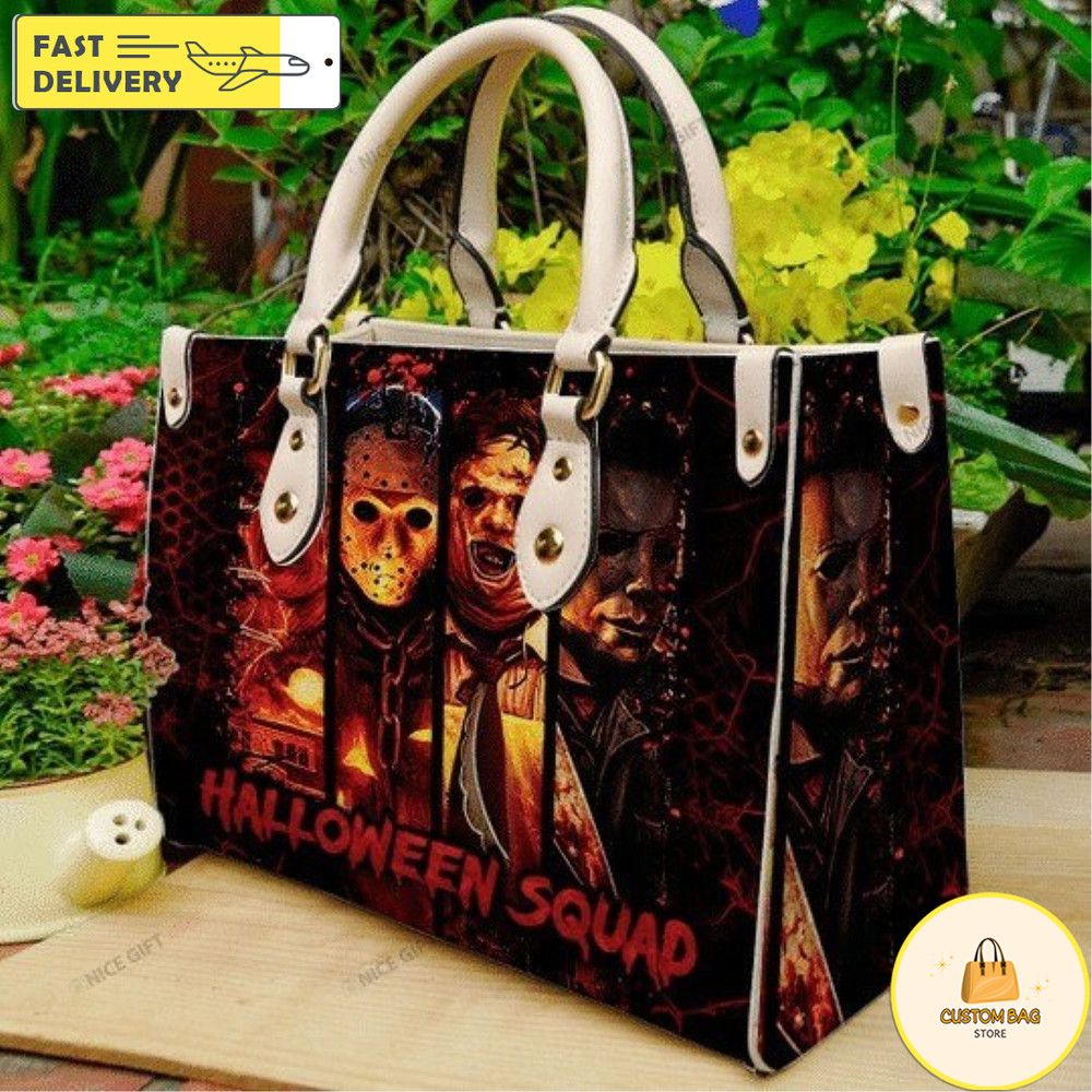 Horror Characters Halloween Leather Bag,Horror Handbag,Halloween Bags and Purses 1.jpg