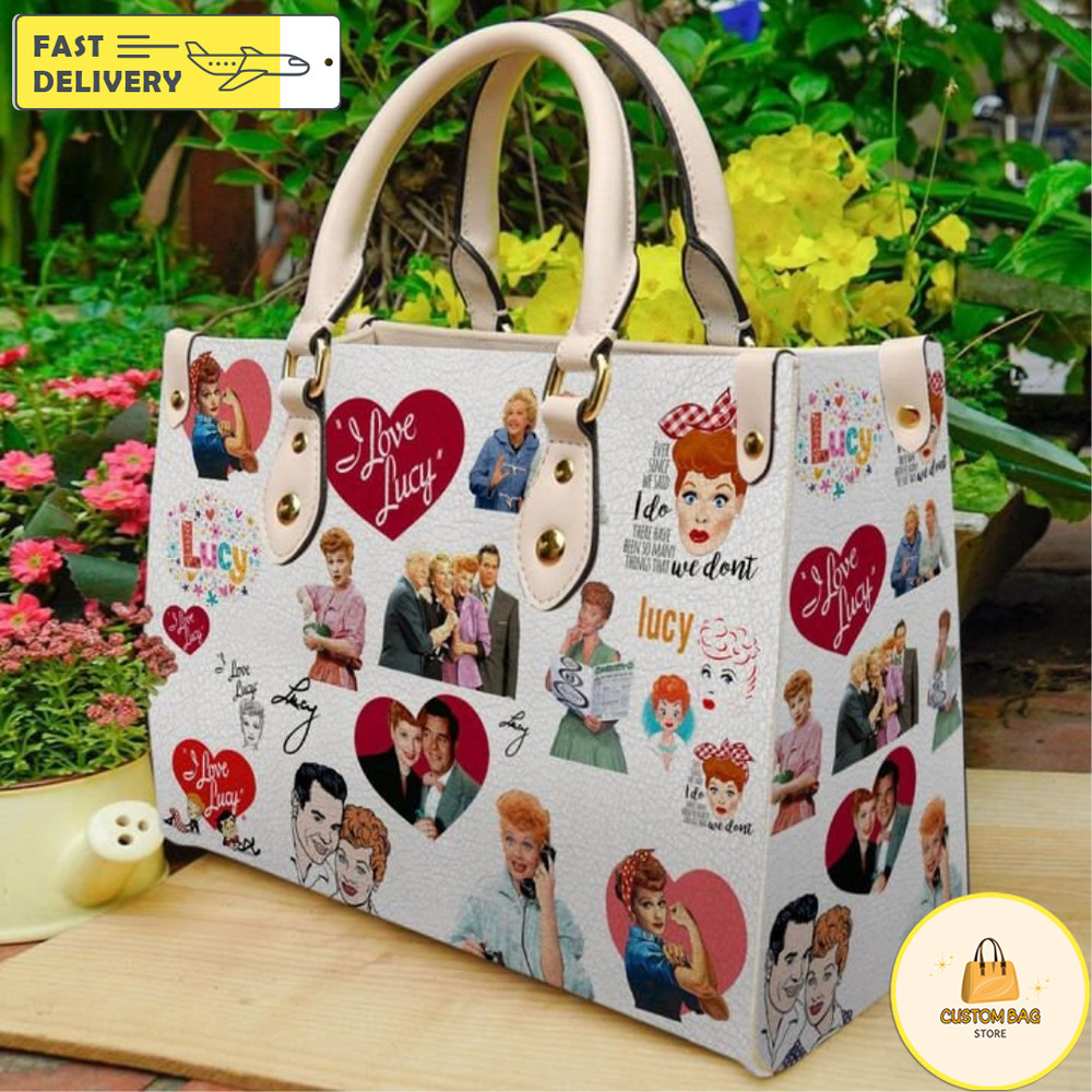 I Love Lucy Poster Cover Collection Leather Bag, Personalized Handbag, Women Leather Bag 1.jpg