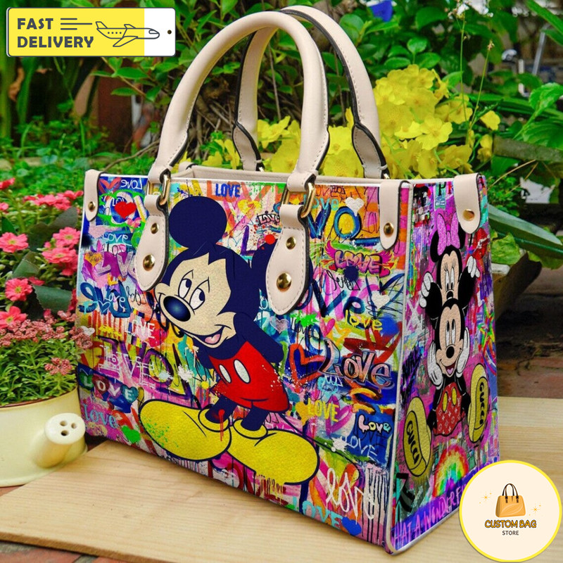 Mickey Lover Leather Handbag, Mickey Leather Bag, Mickey Crossbody Bag.jpg