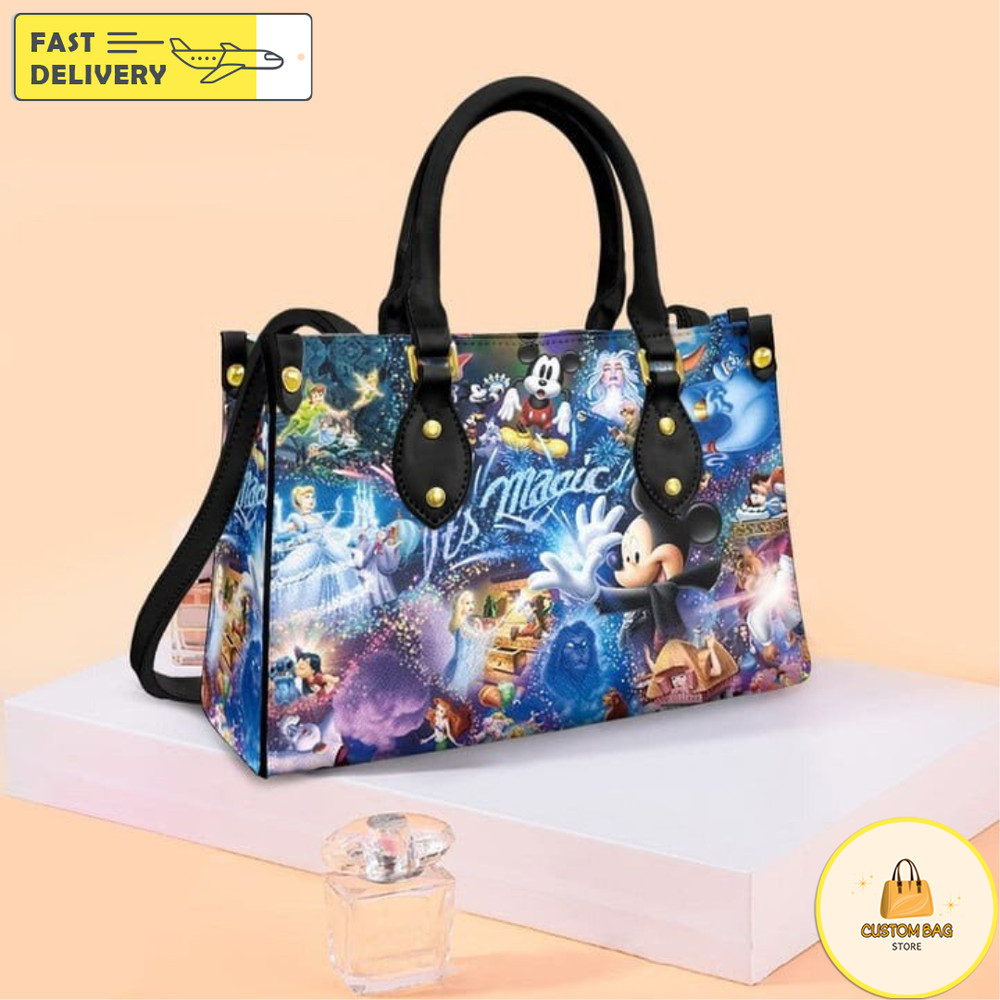 Mickey_Friends Leather Handbag,Mickey Cute Handbag,Disney Lovers Handbag 1.jpg