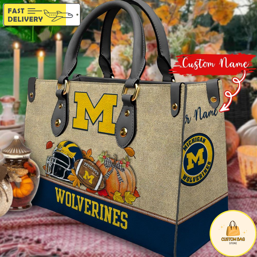 NCAA Michigan Wolverines Autumn Women Leather Bag.jpg