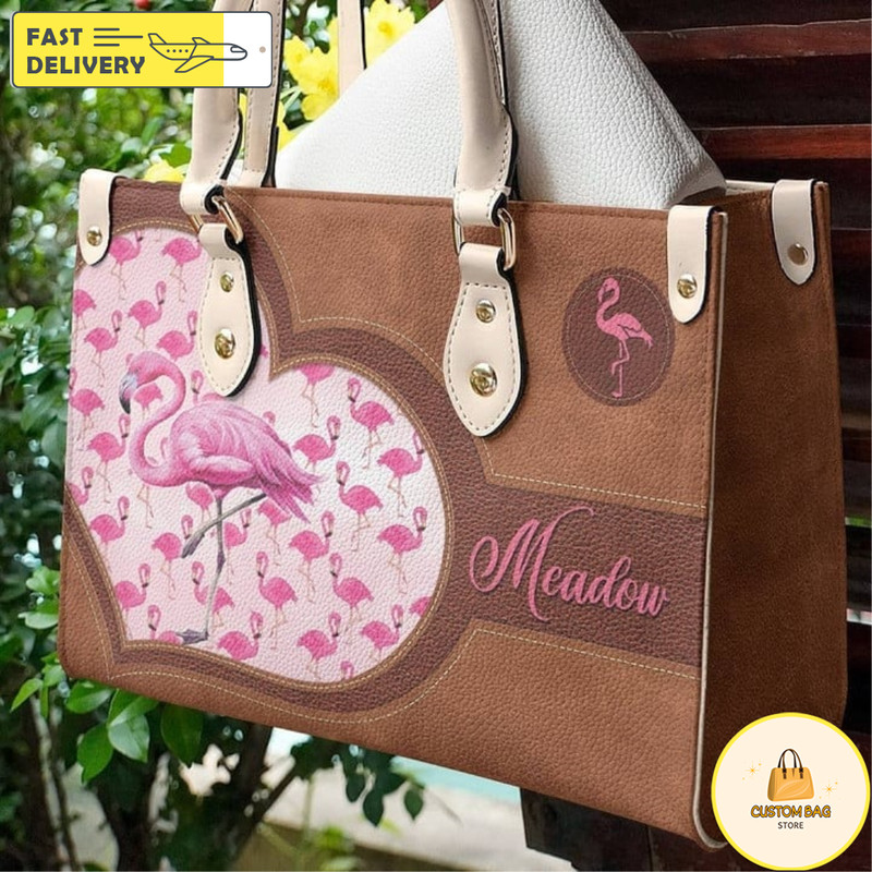 Personalization Flamingo Scyrub Leather Bags,Flamingo Bags And Purses,Flamingo Lover_s Handbag.jpg
