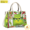 Personalized Cute Grinch Collection Handbag, The Grinch Handbag, Grinch Leatherr Handbag.jpg