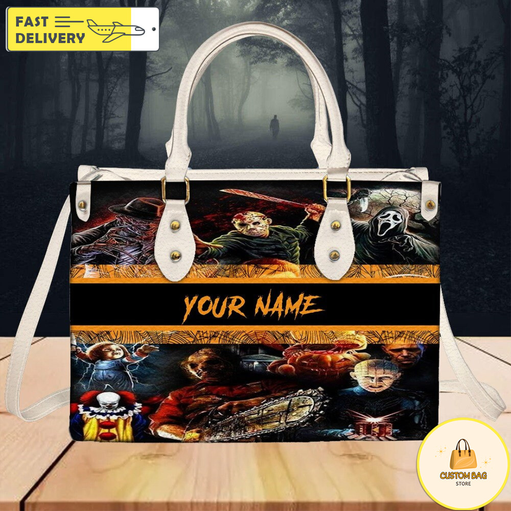Personalized Horror Characters Halloween Leather Bag,Horror Handbag,Halloween Bags and Purses 1.jpg