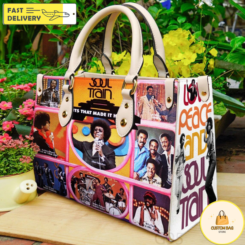 Soul train Women Leather HandBag,Soul train Music Bag,Soul train Fan Gift.jpg