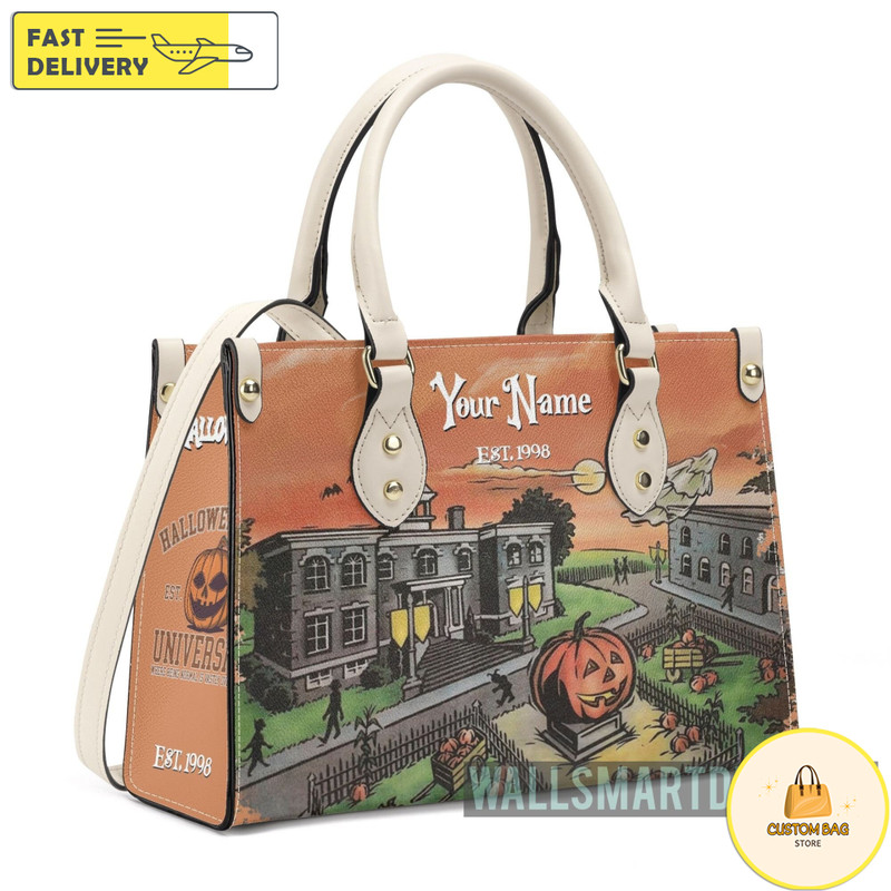 Vintage Halloween Town Handbag, Halloween Handbag, Est 1998.jpg