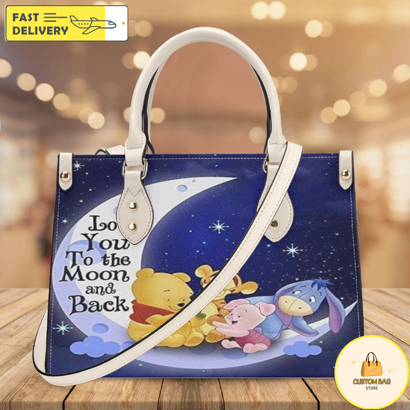 Winnie The Pooh Tigger Eeyone Handbag, Pooh Bear Leather Bag, Christmas Shoulder Bag.jpg