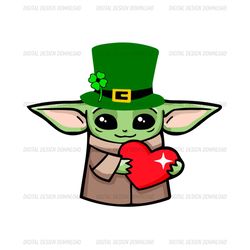 baby yoda st patricks day svg, st patrick svg, st patricks day svg, yoda st patrick svg, yoda leprechaun svg, leprechaun