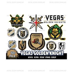 10 FILE Vegas Golden Knight Svg Bundle