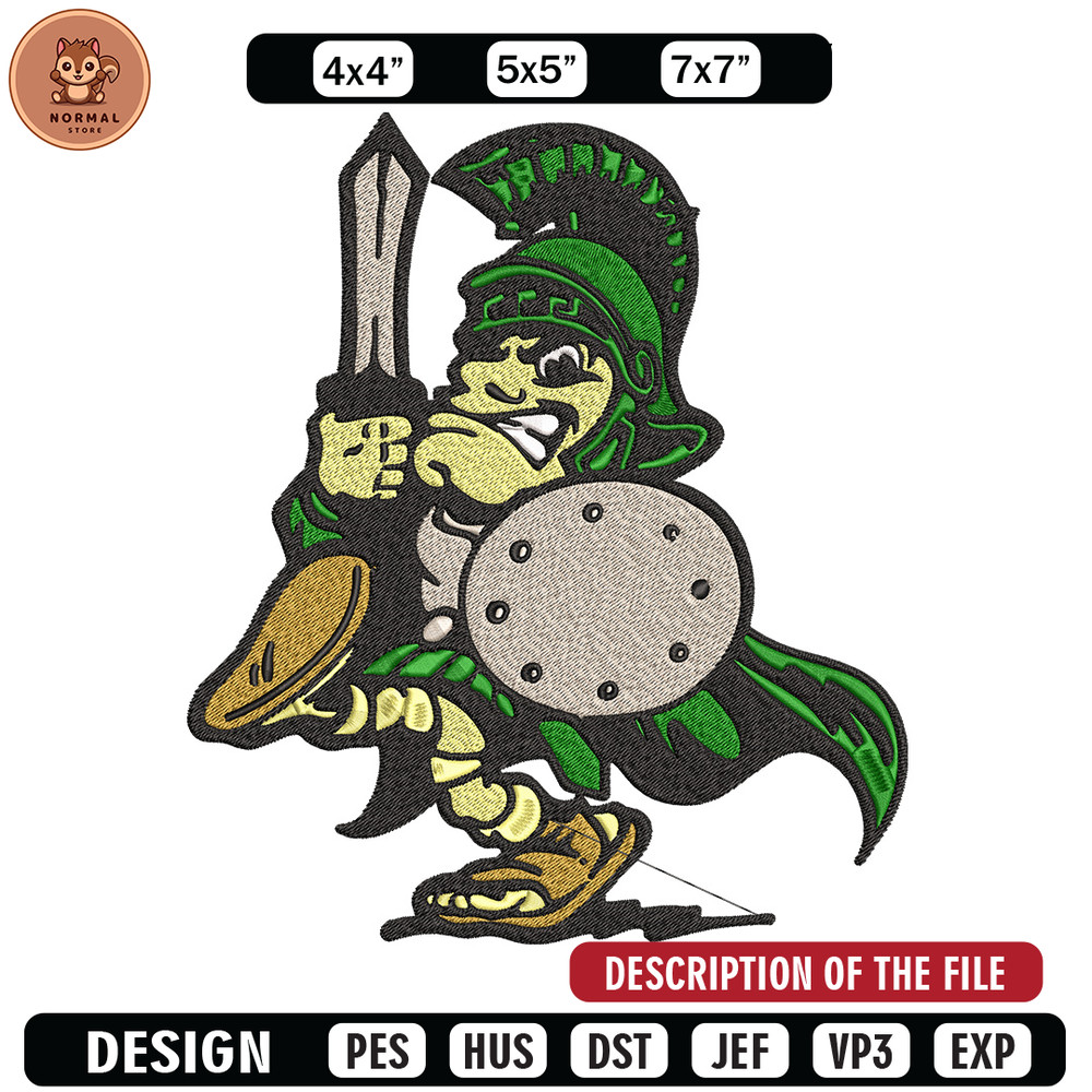 Michigan State logo embroidery design, Logo embroidery, Sport embroidery, logo sport embroidery, Embroidery design.jpg