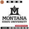 Montana State logo embroidery design, University embroidery, Sport embroidery, logo sport embroidery, Embroidery design.jpg
