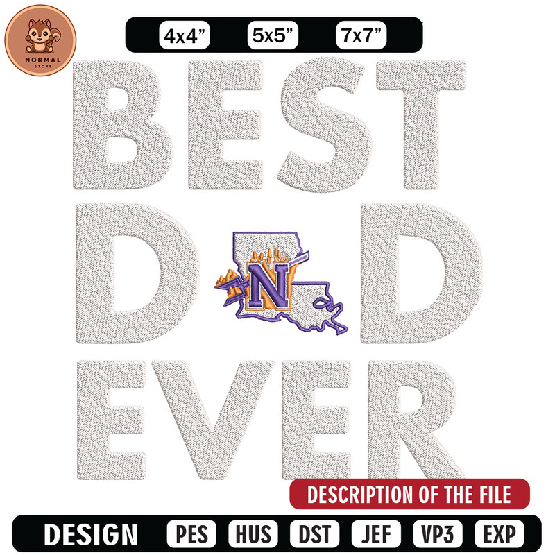 Northwestern logo embroidery design, Baseball embroidery, Sport embroidery, logo sport embroidery, Embroidery design.jpg