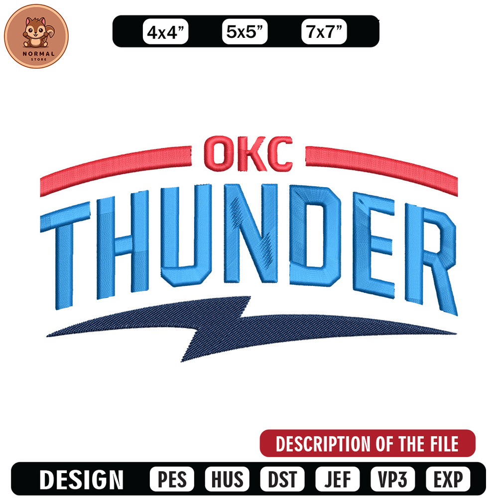Oklahoma Thunder logo embroidery design,NBA embroidery,Sport embroidery, Embroidery design, Logo sport embroidery.jpg