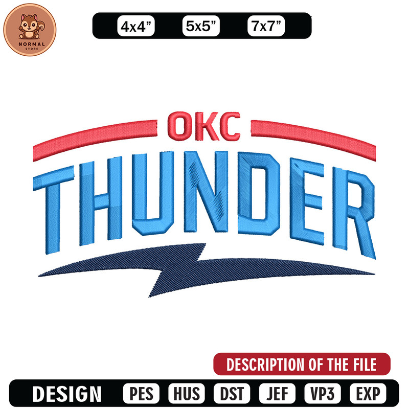 Oklahoma Thunder logo embroidery design,NBA embroidery,Sport embroidery, Embroidery design, Logo sport embroidery.jpg