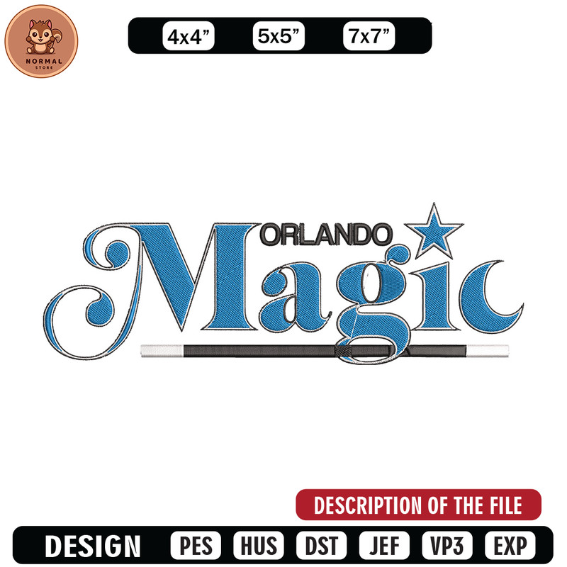 Orlando Magic logo embroidery design, NBA embroidery, Sport embroidery, Embroidery design, Logo sport embroidery..jpg