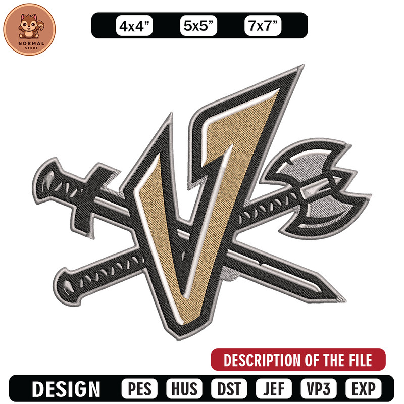 University of Idaho embroidery design, College embroidery,Sport embroidery, logo sport embroidery, Embroidery design.jpg