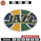 Utah Jazz basketball embroidery design, NBA embroidery, Sport embroidery, Embroidery design, Logo sport embroidery.jpg