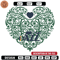 Utah Jazz heart embroidery design, NBA embroidery, Sport embroidery, Embroidery design, Logo sport embroidery.jpg