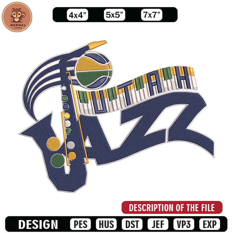 Utah Jazz logo embroidery design, NBA embroidery, Sport embroidery, Embroidery design, Logo sport embroidery.jpg
