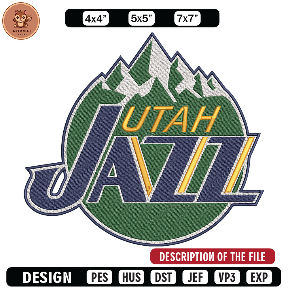 Utah Jazz logo embroidery design, NBA embroidery, Sport embroidery, Embroidery design,Logo sport embroidery..jpg