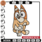 Bingo Heeler Embroidery, Bluey cartoon Embroidery, Embroidery File, cartoon design, cartoon shirt, Digital download..jpg