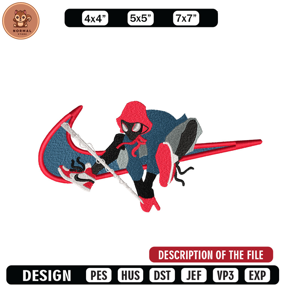 Black Spider Swoosh embroidery design, Black Spider embroidery, Nike design, Logo shirt, movie shirt, digital download.jpg