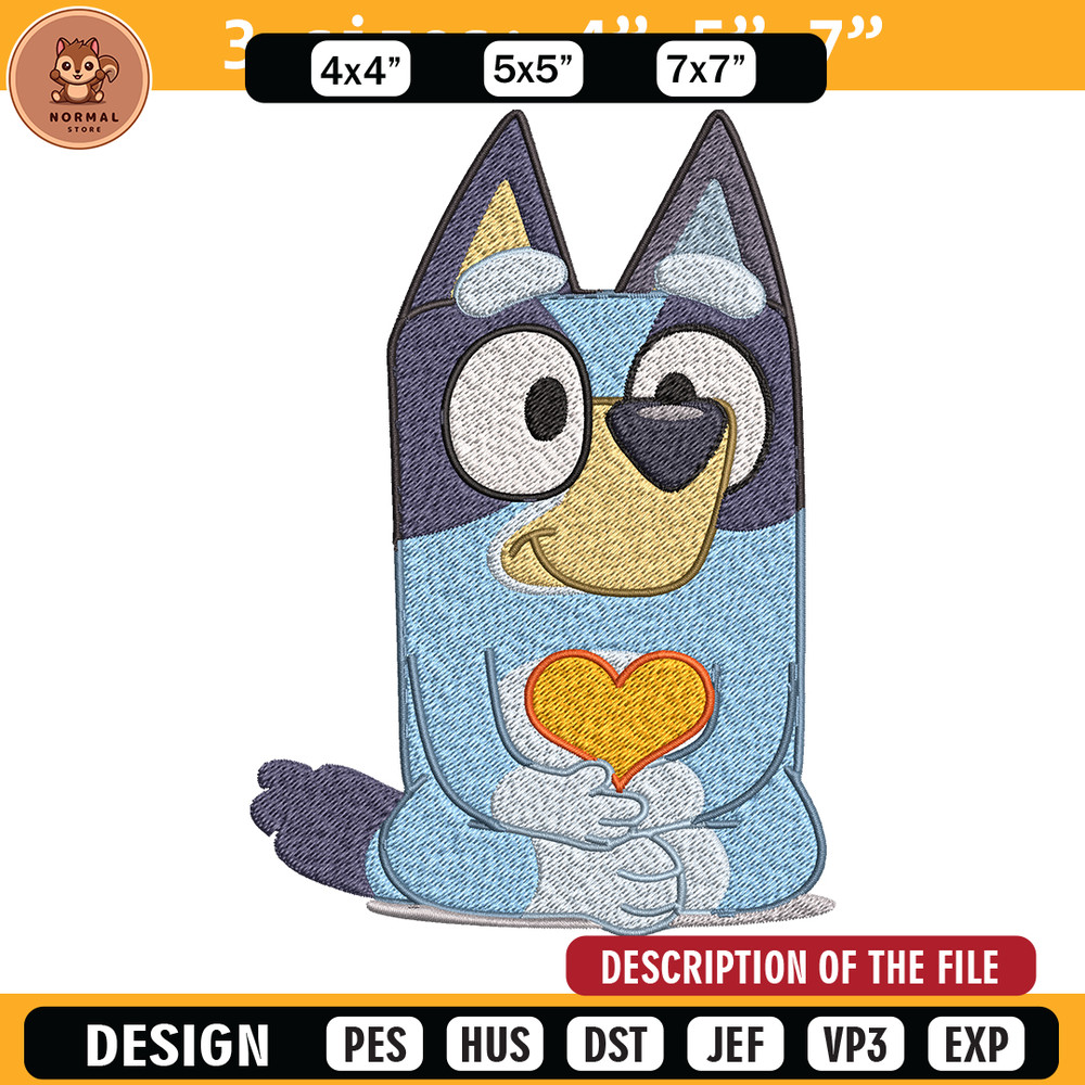 Bluey Embroidery, Bluey Cartoon Embroidery, cartoon Embroidery, Embroidery File, cartoon shirt, digital download..jpg