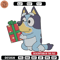 Bluey gift Embroidery Design, Bluey Embroidery, Embroidery File, Chrismas Embroidery, Anime shirt, Digital download.jpg