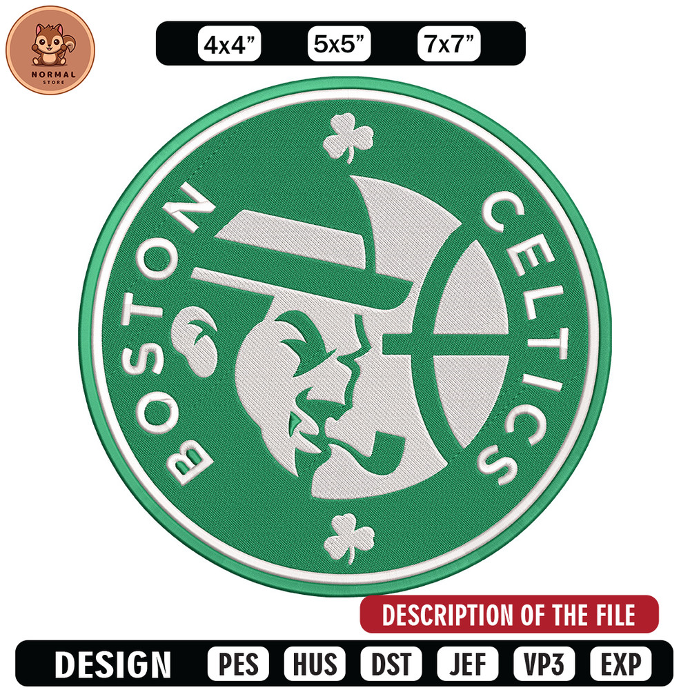 Boston Celtics logo embroidery design, NBA embroidery, Sport embroidery,Logo sport embroidery, Embroidery design.jpg