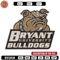Bryant Bulldogs mascot embroidery design, NEC embroidery,Sport embroidery, logo sport embroidery, Embroidery design.jpg