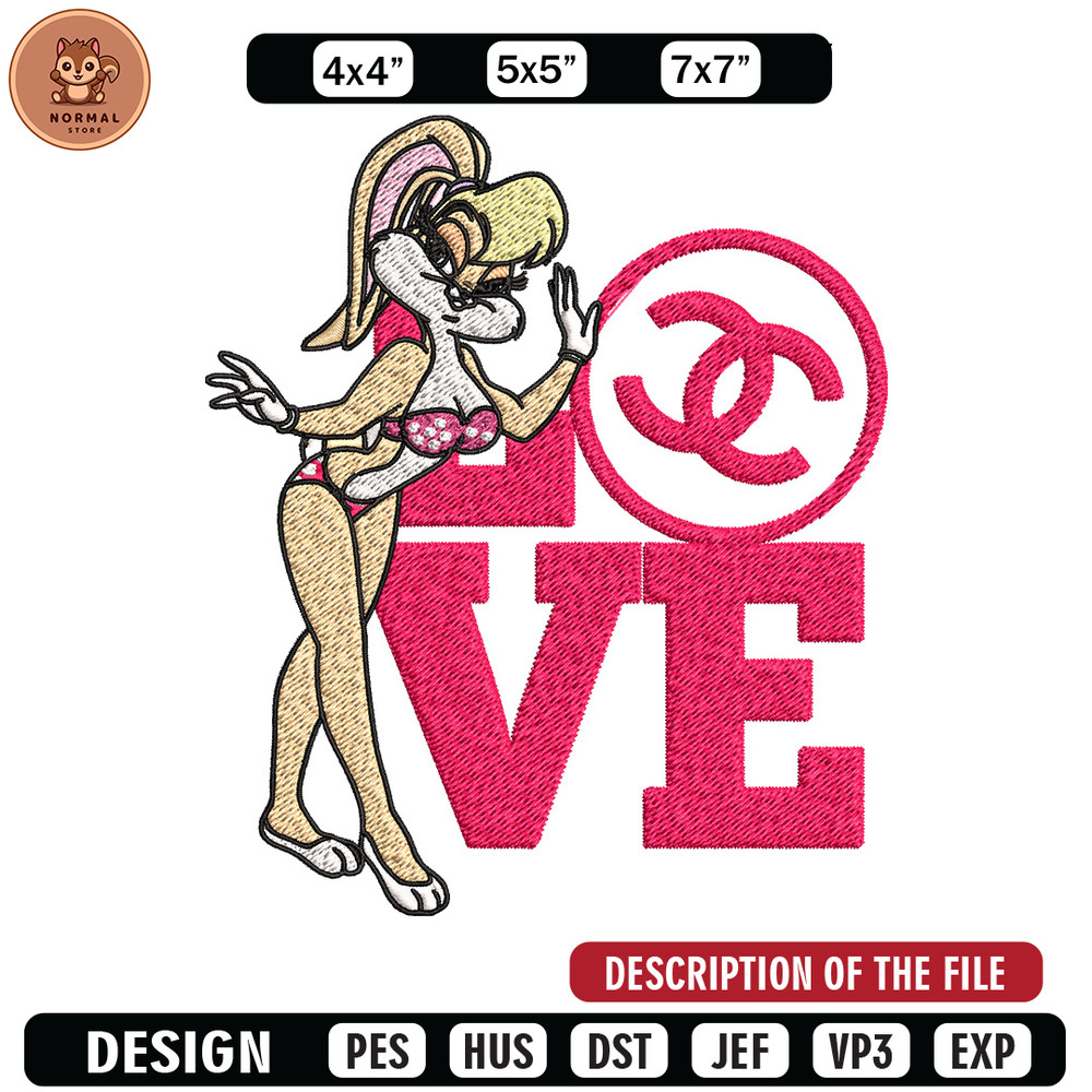 Bunny cartoon gucci Embroidery Design, Gucci Embroidery, Brand Embroidery, Embroidery File, Logo shirt, Digital download.jpg