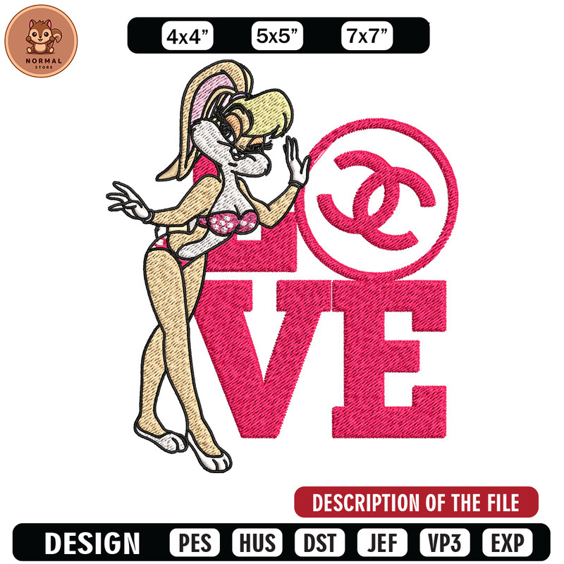 Bunny cartoon gucci Embroidery Design, Gucci Embroidery, Brand Embroidery, Embroidery File, Logo shirt, Digital download.jpg