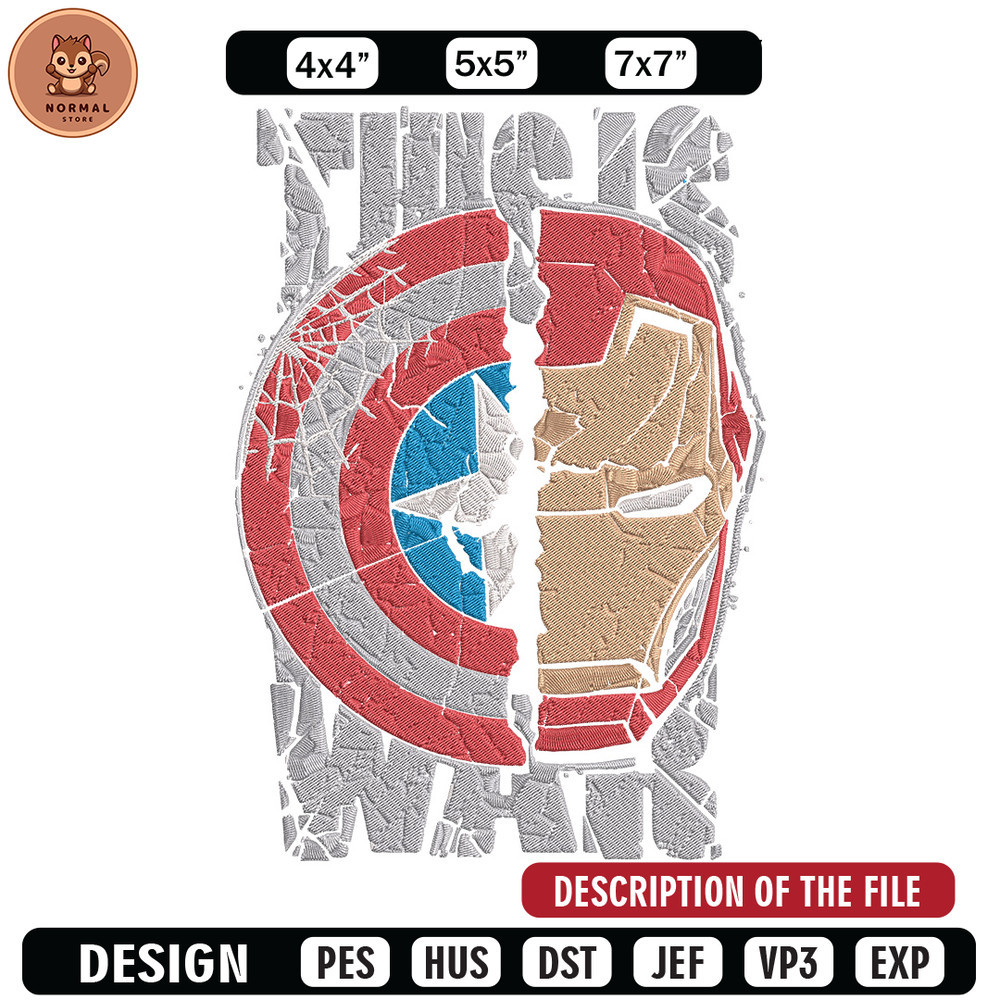 Captain x iron man Embroidery Design, Marvel Embroidery, Embroidery File, Anime Embroidery, Anime shirt,Digital download.jpg