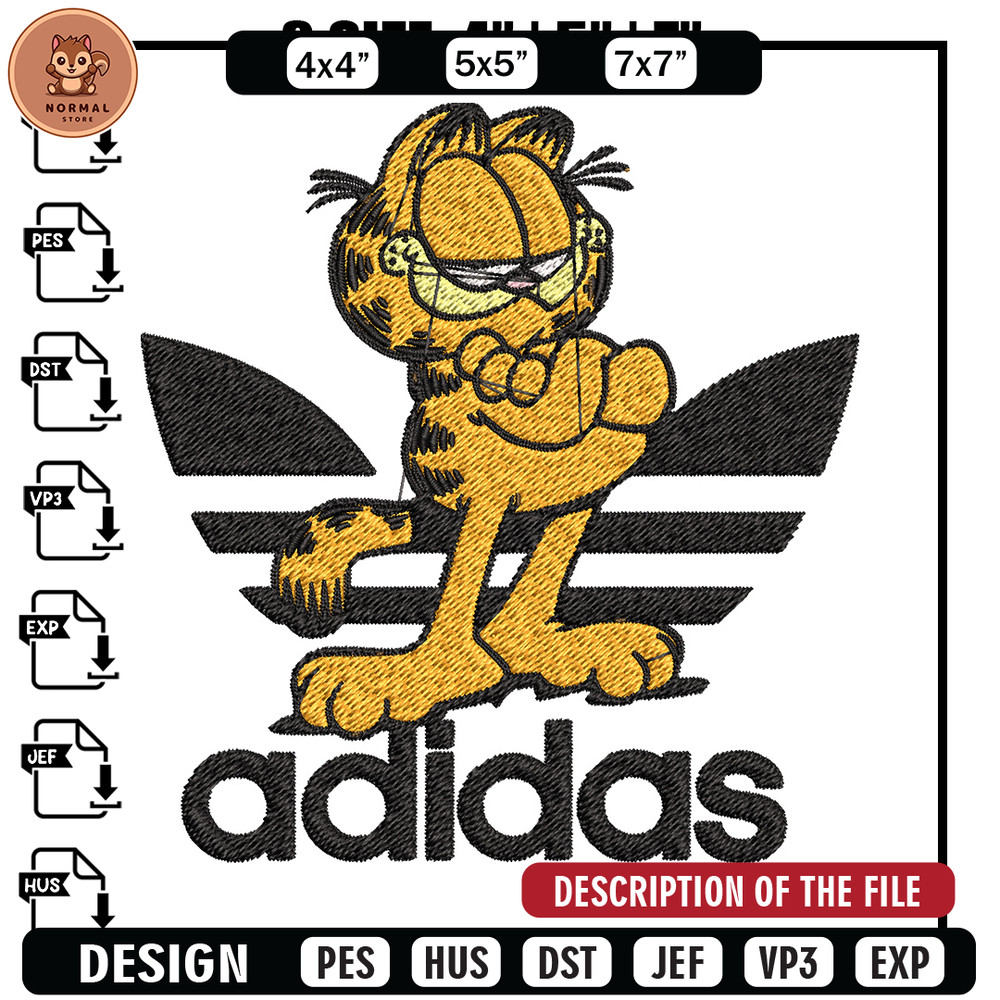 Cartoon cat adidas Embroidery Design, Adidas Embroidery, Brand Embroidery, Embroidery File,Logo shirt,Digital download.jpg