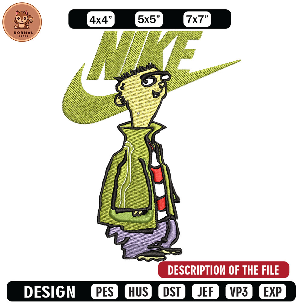 Cartoon Nike Embroidery design, Cartoon Embroidery, Nike design, Embroidery file, logo nike shirt, Instant download..jpg
