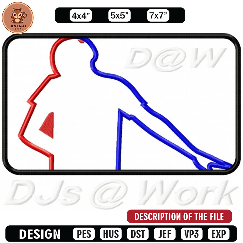 Dj work embroidery design, Brand design, Embroidered shirt, Brand shirt, Brand Embroidery, digital download.jpg