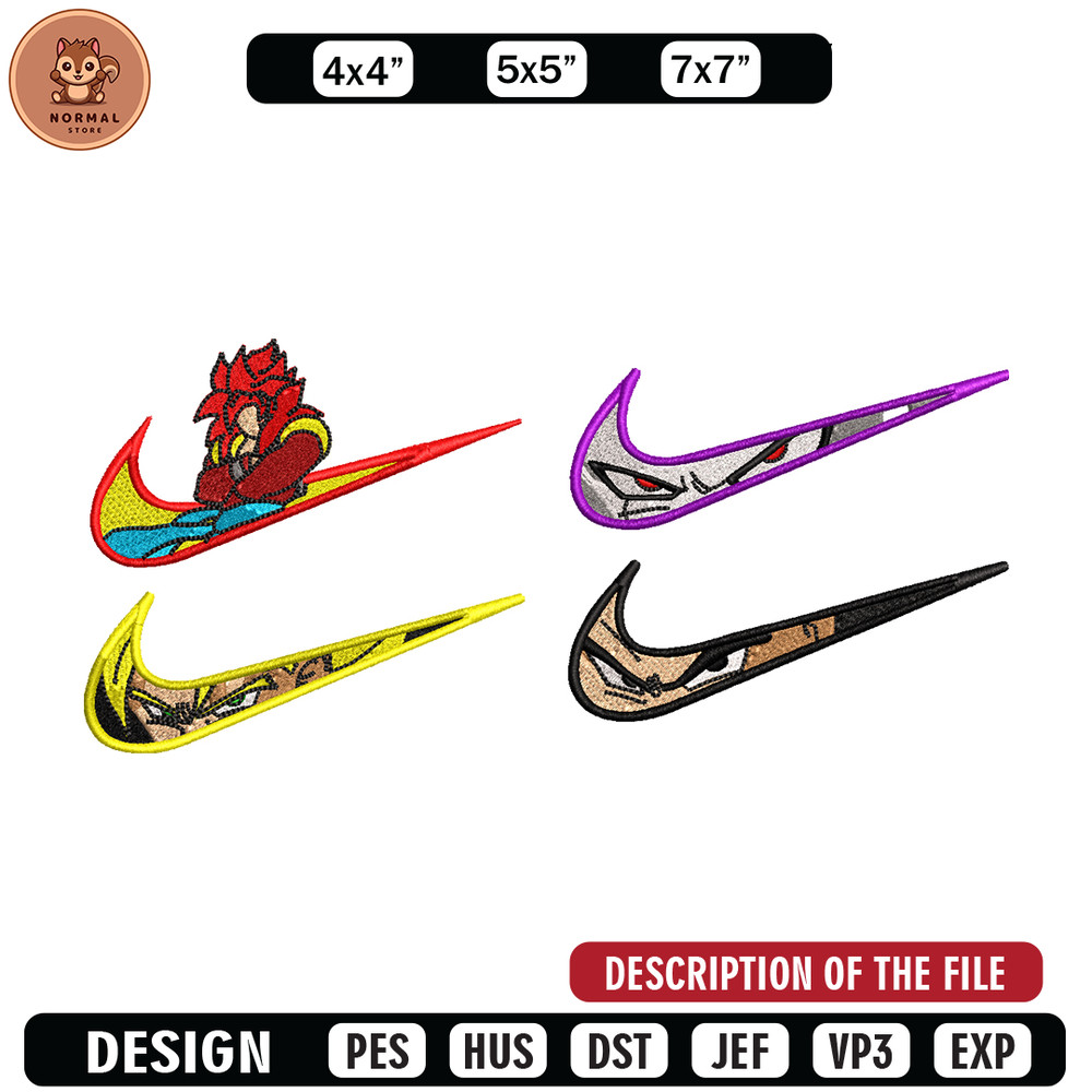 Dragon ball Nike embroidery design, dragon ball embroidery, Nike design, Embroidery file, Anime shirt, Instant download.jpg
