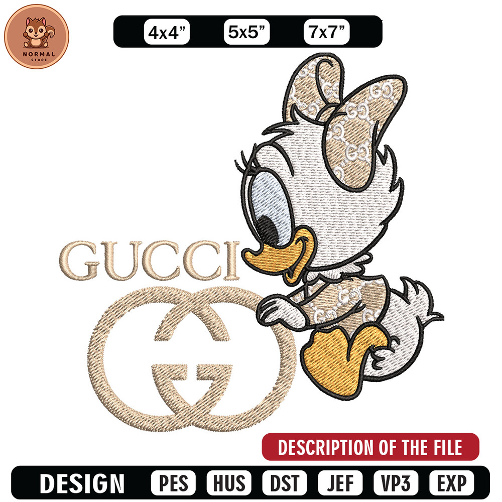 Duck baby Embroidery Design, Gucci Embroidery, Embroidery File, Logo shirt, Sport Embroidery, Digital download.jpg