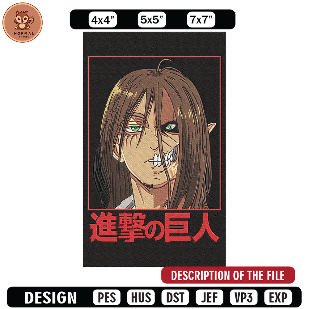 Eren form Embroidery Design, Aot Embroidery,Embroidery File, Anime Embroidery,Anime shirt,Digital download.jpg