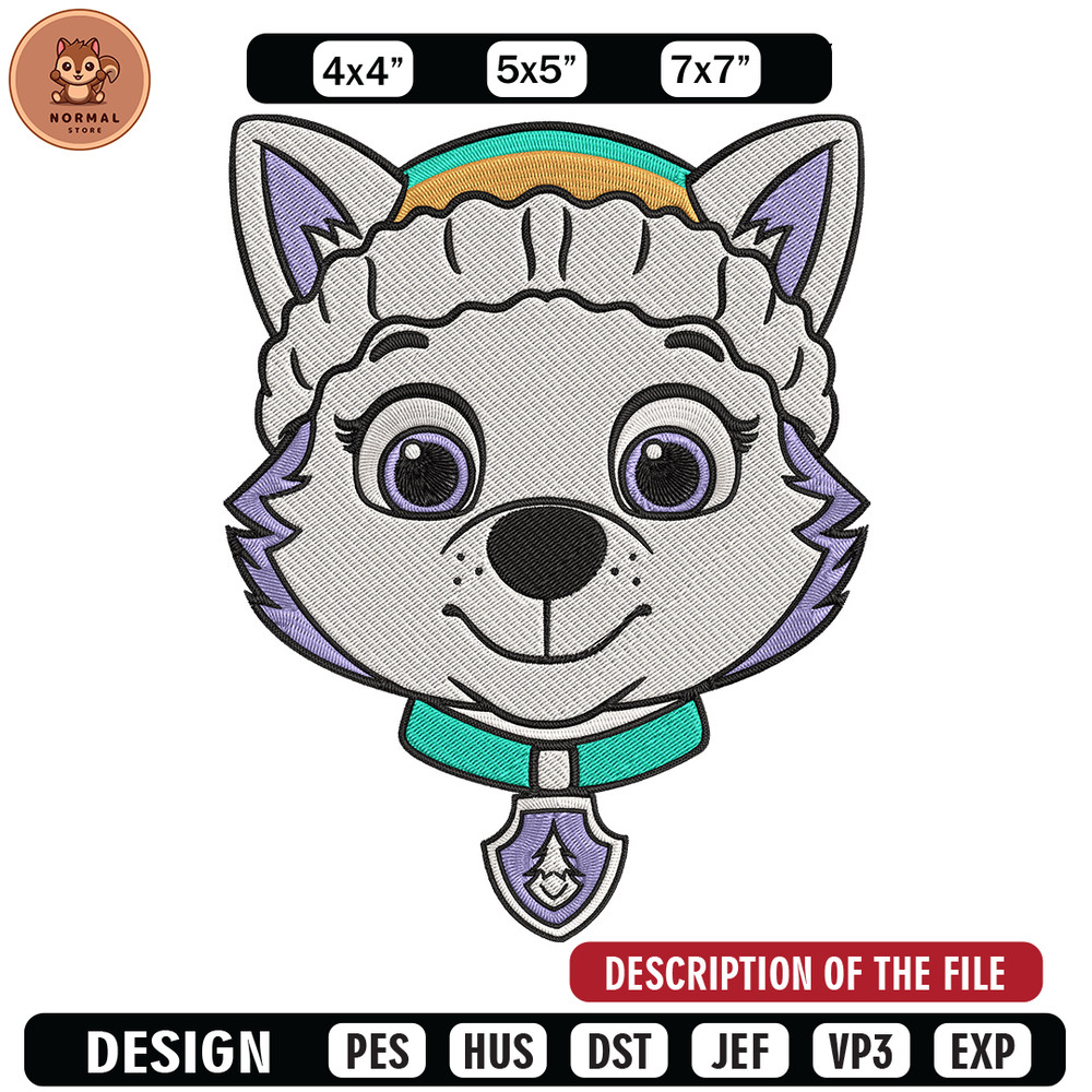 Everest Dog Embroidery Design, Paw Patrol Embroidery, Embroidery File,Anime Embroidery, Anime shirt,Digital download.jpg