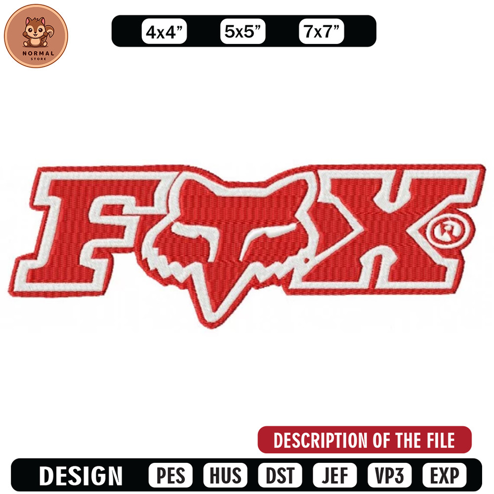 Foxlg embroidery design, Brand design, Embroidered shirt, Brand shirt, Brand Embroidery, digital download.jpg